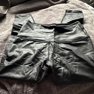 Black Faux Leather Leggings